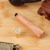 Massivholz-Pfeifen-Manipulation mit Messingkopf, Pfeife, Tabak-Werkzeug, Lösch- und tragbares Raucherzubehör