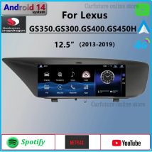 GS350 Android 14 Qualcomm Per LEXUS GS450H GS400 RHD 2013 2019 CarPlay Autoradio Stereo Navigazione GPS Netflix Multimedia Playe