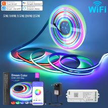 1M-25M Tuya WiFi Adressierbare LED Streifen Lichter Kit WS2811 SPI RGBIC Traum Farbe LED Band 24V Pixel Streifen Für Wohnkultur