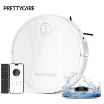 PrettyCare C2 Robot Aspirapolvere e Mop per Pavimenti Aspirapolvere Robot Aspirapolvere con Aspirazione 4000Pa con Auto Carpet Boost Alexa/WiFi/App