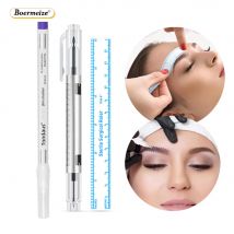 Make-up-Zubehör Chirurgischer Hautmarkierungsstift mit Lineal für Permanent Make-up Augenbrauenmarker Tattoo-Markierungsstift