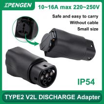 Ipengen tragbarer 220V Typ 2 Stecker an Universal buchse ev Lade adapter für ev Ladegerät ev Stecker Autozubehör