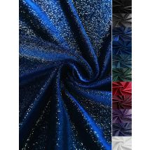 Stretch sternen klare glitzernde Samt Pleuche Stoff vierseitige elastische Kleidung zum Nähen von Kleidung um einen halben Meter