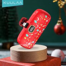 KUULAA Mini Power Bank 5000 mAh PowerBank QC PD Schnelle Aufladung Für iPhone 15 14 13 Batterie Externe Tragbare Ladegerät für Xiaomi