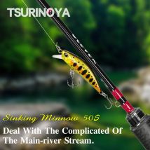 TSURINOYA Sinking Minnow Mini Harter Köder DW63 50S 50mm 5g Künstliche Angelköder Wobbler Crankbait Forellenköder