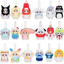 Anime Shark Cat Co Branded Cross-dress Kuromi Hello Kitty Cinnamoroll Peluche Raccogliere Decorazione Ciondolo Regalo