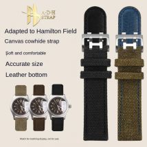 Per Hamilton Khachi Field H68201963/1993 H68201943 cinturino per orologio in tela 20 22mm cinturino impermeabile cinturino per cintura da uomo stile fibbia ad ardiglione