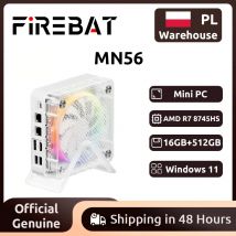 FIREBAT MN56 MINI PC AMD R7-8745HS H 255 Windows11 DDR5 16GB + 512GB SSD 8 Core Computer desktop BT 5.2 WIFI6 HDMI TYPE-C USB