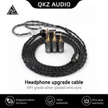 QKZ Q1 MAX 16 Ständer 352 Kerne OFC versilbert MMCX QDC KZ C Pin Kopfhörer-Upgrade-Kabel für QKZ HBB ZXT AS16 PRO ZSN PRO X PR1