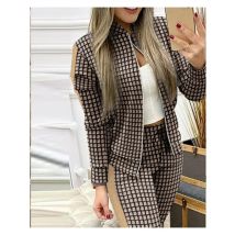 Set Woman 2 Pieces Trouser Suits Zipper Jacket Pants Tracksuits Women Patchwork Sportwear Casual Female Jogging Suit 2025 Sets
