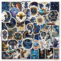 10/30/50 Stück Retro Universum Mythische Kunst Ästhetische Aufkleber Aufkleber DIY Kühlschrank Laptop Telefon Koffer Graffiti Scrapbooking Aufkleber
