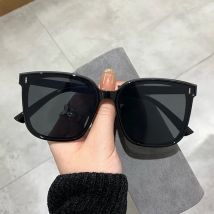 OIMG Vintage kwadratowe okulary przeciwsłoneczne damskie ponadgabarytowe okulary przeciwsłoneczne męskie Retro czarne okulary przeciwsłoneczne odcienie gogle UV400 óculos De Sol