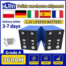 Nowa bateria LiFePO4 3.2V 360Ah klasy A, 10000 cykli, bateria LFP do samodzielnego montażu 12V 24V 48V, odpowiednia do kamperów, pojazdów elektrycznych, na kemping, do pakietów akumulatorów solarnych.