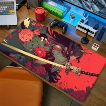 Japanisches samurai mauspad großes spiel zubehör mouse pad gamer schreibtisch matte büro matten tastatur xxl maure teppich 900x400 geschwindigkeit
