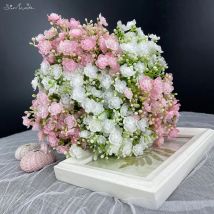 SunMade Vivid 6 Stück/Bündel Babysbreath Kunststoff-Kunstblumen, Hausgarten-Dekoration, Blumenarrangement-Zubehör, künstliche Pflanzen