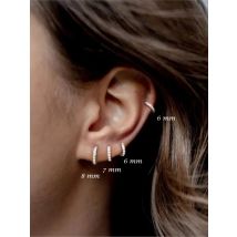 CANNER Circle Earrings 925 Sterling Silver Huggie Hoop Earring for Women Piercing Aretes orecchini donna Party Wedding Jewelry