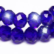 4 6 8 10 12 mm dunkelblaue österreichische Kristallglasperlen, facettierte Rondelle-Perle für Schmuck, DIY, Basteln, Kleidungsstück