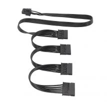 For Corsair Type 4 Modular Power Cable 24P MB ATX 8Pin 4+4Pin 8Pin PCIE 6Pin GPU Sata IDE 4Pin Port PSU 12VHPWR Power Cord 600W