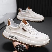 Leder Männer Casual Schuhe Frühling Mode Schuhe für Männer Komfort Zu Fuß Plattform Schuhe Männlichen Knöchel Vulkanisierte Schuhe Tenis Masculino