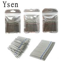 50 sztuk/zestaw zestaw wierteł do paznokci Cutter Dental diamentowe szlifowanie polski Burs laboratorium dentystyczne polerka 2.35mm Shank narzędzia do paznokci
