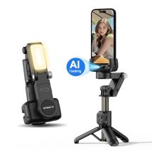 AXNEN Handheld AI Gimbal Stabilizer Automatic Face Tracking Desktop 360 Rotation Anti-Shake for Video Shooting Live TikTok Vlog
