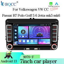 BQCC 7'' 2DIN Auto Media Video RDS Airplay Autoradio CarPlay Android Auto Audio Stereo für Volkswagen/SEAT/Skoda/Passat/Golf/Polo