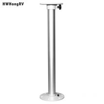 Seleziona il sistema di gambe da tavolo per camper o barche del produttore. Set gambe SurFit, argento, montaggio superficiale con basi da pavimento e tavolo in alluminio