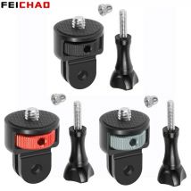 Convertitore universale da 1/4 per montaggio mini adattatore per treppiede girevole a 360 gradi con vite a testa zigrinata M5 per Gopro Insta360 X4 X3 DJI Action Camera