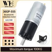 DC-Getriebemotor 36GP-555 12V/24V Vorwärts- und Rückwärts-Einstellbare Geschwindigkeit Planetengetriebe-Bürstenmotor mit hohem Drehmoment und fester Halterung