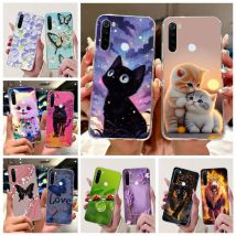 Per Xiaomi Redmi Nota 8 2021 Caso Nota 8T Gatto Sveglio di Lusso Verniciato Della Copertura Morbida Sottile Cassa Del Telefono Per Redmi Nota 8 Pro Note8 T Fundas
