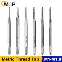 CMCP Metrischer Gewindebohrer 1 Stück HSS 6542 Gewindebohrer M1 M1,2 M1,4 M1,6 M1,7 M1,8 Mini-Gewindebohrer Bohrer gerade Nut Maschinengewindebohrer