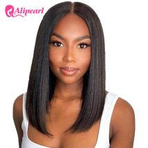 AliPearl Bone Straight Bob Wig Lace Front Human Hair Wigs for Women Pre-Plucked 13x4 Transparent Lace Frontal Wig Short Bob Wigs