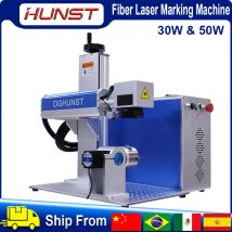 Macchina per Marcatura Laser a Fibra Hunst 50W 30W Raycus MAX per Gioielli Fai-da-Te, Oro, Argento, Anelli, Bracciali, Macchina per Incisione e Taglio Metalli