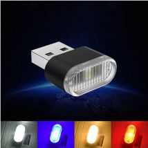 Luci d'atmosfera a LED Mini USB per auto Lampada decorativa al neon per interni auto Illuminazione di emergenza PC universale Plug and Play portatile