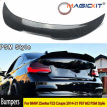 Diffusore del labbro dello spoiler del bagagliaio posteriore in fibra di carbonio per BMW F22 Serie 2 Coupé e F87 M2 2014-2021 Parte di ricambio