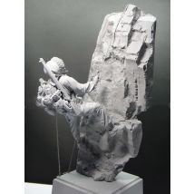 Unassambled moderner Fantasie offizier Soldat mit Basis harz Figur Miniatur Modell Kits unbemalt