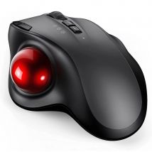Trackball Mouse Wireless ricaricabile Bluetooth 2.4G Mouse ergonomico USB per Computer PC Android Windows 3 DPI regolabili