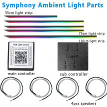 18/22 IN 1 Parti della lampada d'atmosfera Symphony 213 Colore 35cm 75CM 110CM Striscia luminosa acrilica Controller principale Sub Controller Altoparlante