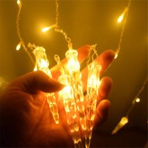 EU Plug Weihnachts licht führte Schneeflocke Eis säule Vorhang Licht Vorhang Girlande Fee Lichterketten im Freien für Home Party Garten