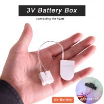 Scatola batteria a bottone 3V Batteria Fibbia Interruttore cintura Treno Tavolo sabbia Cablaggio luce a LED Modello Trasformazione Materiale senza batteria