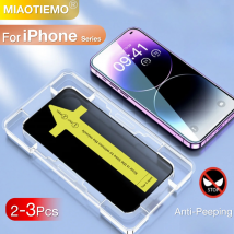 3Pcs Für Apple iPhone 16 Pro Max 15 14 13 12 11 Xs Xr Plus 5G Screen Protector gehärtetem Glas Telefon Mit Kit Anti-Peeping