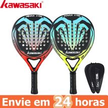 Kawasaki 2022 Padel Tennis Carbon Faser Weiche EVA Gesicht Tennis Paddle Schläger mit Padle Tasche