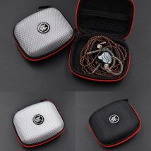 Custodia KZ Custodia per auricolari Custodia per auricolare Bluetooth Custodia quadrata per auricolare a compressione portatile Borsa con cerniera EVA con logo