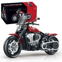 Neue DIY Bausteine Motorrad Technische Sets MOC Ziegel 1:8 Motorrad Modell Geburtstag Geschenke für Jungen Kinder Kinder Erwachsene