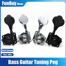 4R/4L/1L/1R Geöffnet Elektrische Bass Gitarre Tuning Pegs 4String Mechaniken Mechaniken für Bass chrom Schwarz Hohe Qualität