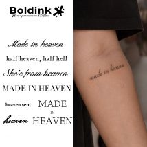 Boldink, hergestellt im Himmel, temporäres Tattoo, hält bis 15 Tage, neue Technologie, magischer, wasserfester, semi-permanenter Aufkleber.