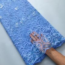 Kalume afrikanischen Netz Tissue Lace Stoff Seuqins nigerian ischen Tüll Spitze Stoff Design Französisch Spitze Stoff für Hochzeits kleid f3959