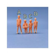 1/64 1/43 Scale Model Resin Boy Children Uncolored Miniature Diorama Hand-painted S710