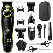 Kemei Haarschneidemaschine, multifunktionaler Trimmer für Männer, Elektrorasierer für Herren, Rasierer, Nase, 5-in-1, professioneller Trimmer KM-696