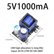 AC-DC 5V 1000mA 2000mA 5W 10W Precyzyjna przetwornica obniżająca napięcie AC 220V do 5V DC Moduł